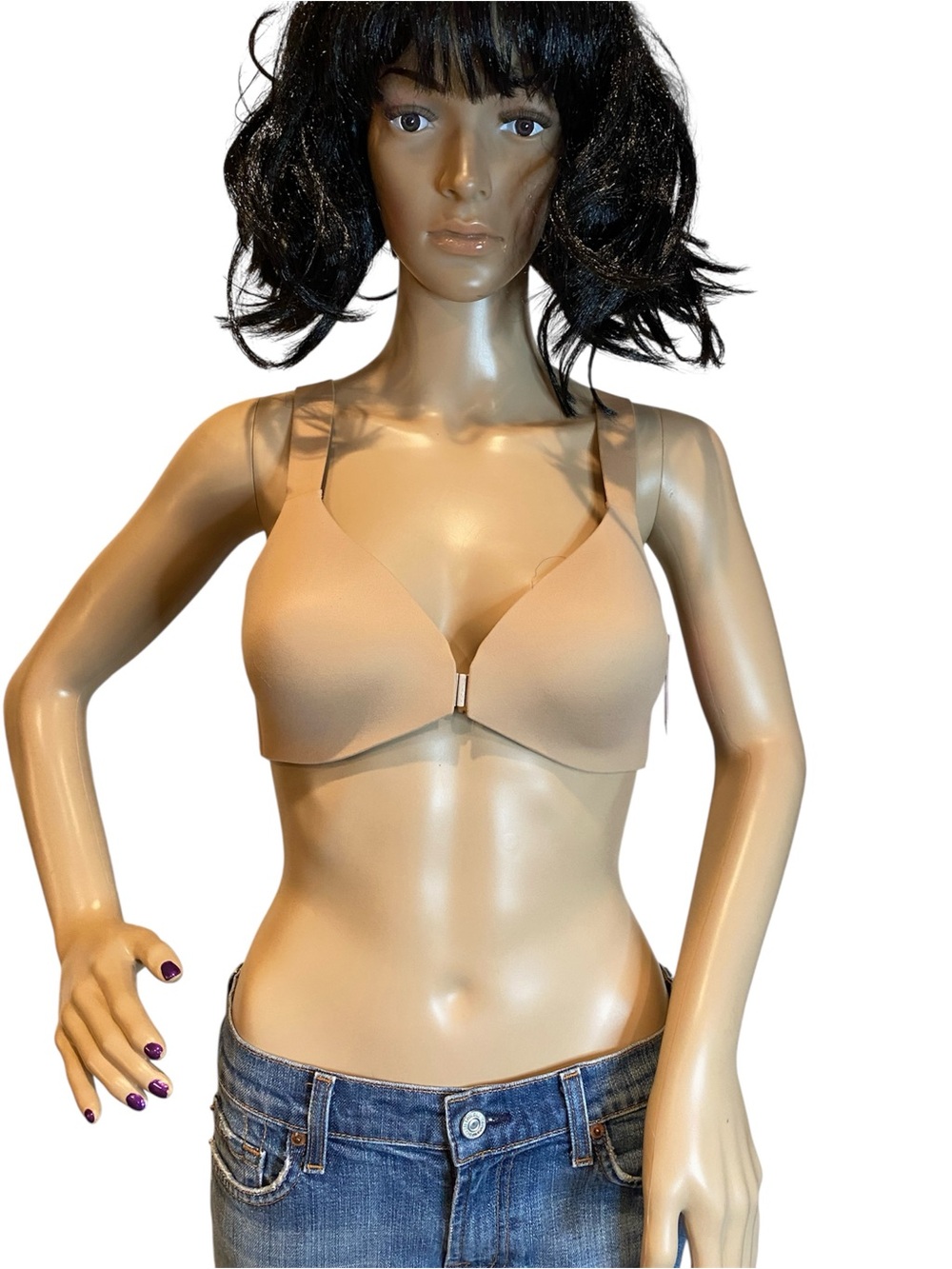 SPANX Bra-llelujah! Wireless Front Closure Lightly Lined Bra Naked Size 32D NWT